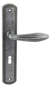 Dveřní kování MP Sofia 1911 (OGA) - BB klika-klika otvor pro obyčejný klíč/OGA (antik šedá) / Rozteč 72 mm