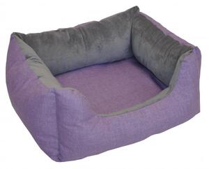 Pelíšek Deluxe fialový - malý pes - kočka