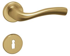 Dveřní kování MP Arch-R (F4) - BB klika-klika otvor pro obyčejný klíč/F4/MP4 (hliník bronz)