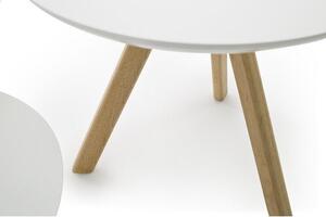 Konferenční stolek Modun - set 3 kusů (bílá)
