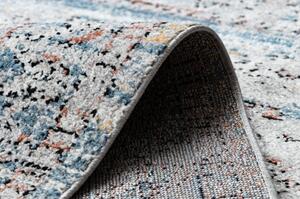 Moderní koberec BELLE BN25A béžový / modrý střapce velikost 140x190 cm | krásné koberce cz