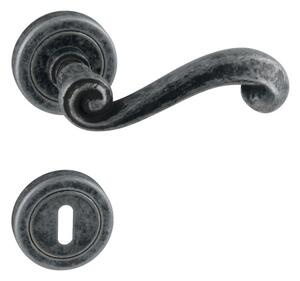 Dveřní kování MP Carla R 738 (OGA) - BB klika-klika otvor pro obyčejný klíč/OGA (antik šedá)