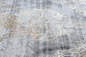 Moderní koberec LUCE 80 ornament vintage Strukturální šedá / hořčice velikost 134x190 cm | krásné koberce cz