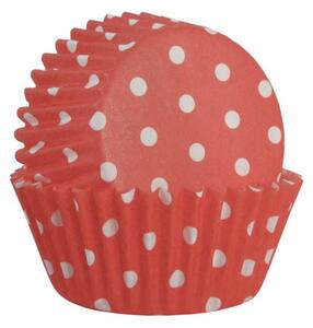 Košíčky na muffiny červené s puntíkem 60 ks