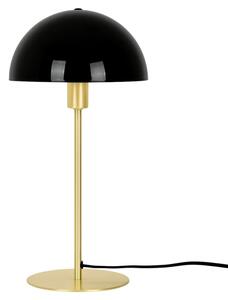 Nordlux Černá kovová stolní lampa Ellen s mosaznou podstavou
