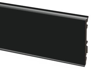 Cezar Podlahová lišta soklová PVC - MASTERLINE 9005 Černá Matná 80 mm (2,2m)