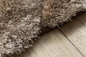 Moderní koberec FLIM 006 B2 shaggy, Vlny Strukturální hnědý velikost 120x160 cm | krásné koberce cz