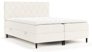 Krémová boxspring postel s úložným prostorem 180x200 cm Gwen – Maison de Rêve