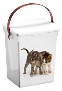 Úložný box Cat, 18x23,5x16,5 cm, bílá