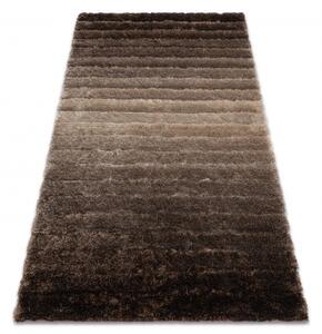 Moderní koberec FLIM 007 B3 shaggy, Pruhy Strukturální hnědý velikost 120x160 cm | krásné koberce cz