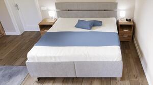 Čalouněná postel Anne 180x200, šedá, včetně matrace
