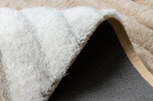 Moderní koberec FLIM 006 B5 shaggy, Vlny Strukturální béžový velikost 120x160 cm | krásné koberce cz