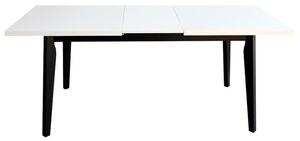 Jídelní stůl Ombo rozkládací 150-190x76,5x80 cm (bílá, dub)