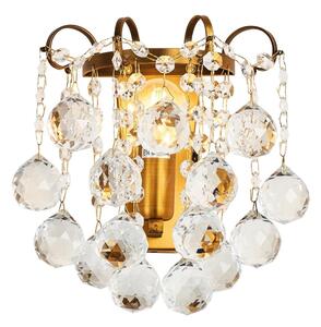 Brilagi - Nástěnné svítidlo CRYSTAL 1xE14/60W/230V mosaz