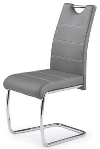 Melza - Jídelní židle (šedá, stříbrná) - šedá/stříbrná