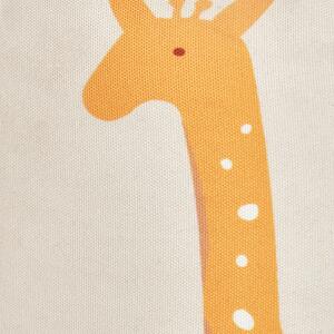 Bavlněný puf s motivem žirafy 45 x 25 cm béžová KARTEE