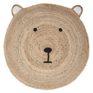 Dětský koberec Bear, (fi) 100 cm, béžová