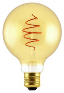 Nordlux Žlutá dekorativní stmívatelná LED žárovka Spiral Deco Globe Gold E27 4,9W