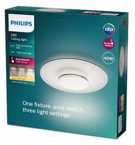 Philips 8720169195271 stropní LED svítidlo Garnet, černá, 1x 40 W 4200lm 2700K IP20