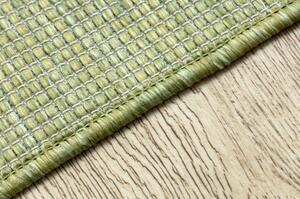 Koberec SISAL PATIO 3045 listy ploché tkaní zelená / béžový velikost 155x220 cm | krásné koberce cz