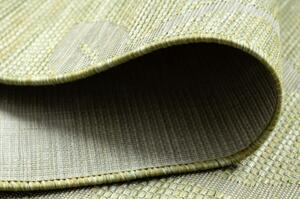 Koberec SISAL PATIO 3045 listy ploché tkaní zelená / béžový velikost 194x290 cm | krásné koberce cz