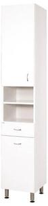 Koupelnová skříňka Cara Mia (35x192x33,3 cm, bílá, lesk)