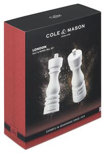 Cole&Mason Sada mlýnků na sůl a pepř London White Gloss 18 cm