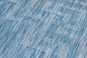 Koberec SISAL PATIO 3071 řecký ploché tkaní tmavě modrý / béžový velikost 194x290 cm | krásné koberce cz