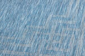Koberec SISAL PATIO 3071 řecký ploché tkaní tmavě modrý / béžový velikost 155x220 cm | krásné koberce cz