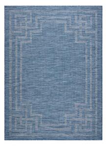 Koberec SISAL PATIO 3071 řecký ploché tkaní tmavě modrý / béžový velikost 194x290 cm | krásné koberce cz