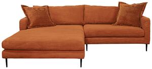 ROHOVÁ SEDAČKA, textil, terracotta P & B - Sedací soupravy, Online Only