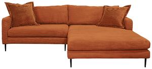 ROHOVÁ SEDAČKA, textil, terracotta P & B - Sedací soupravy, Online Only