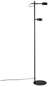 Nordlux Černá kovová stojací lampa Clyde 138 cm