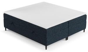 Tmavě modrá boxspring postel s úložným prostorem 140x200 cm Araya – Maison de Rêve