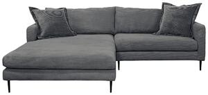 ROHOVÁ SEDAČKA, textil, barvy grafitu P & B - Sedací soupravy, Online Only