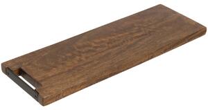 Hnědé dřevěné servírovací prkénko J-Line Mosele 60 x 20 cm