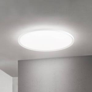 ORION LED stropní svítidlo Kant, Ø 80 cm, bílé, kov/plast, stmívatelný, Bílá / opál, Obývací pokoj / jídelna, Hliník, Moderní