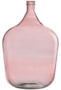 Růžová skleněná váza J-Line Sadona 55 cm