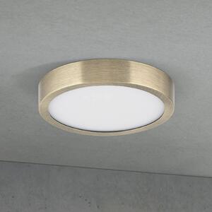 ORION LED stropní svítidlo Disc, antická mosazná barva, Ø 14 cm,, stmívatelný, Bronz / starožitná mosaz, Obývací pokoj / jídelna, Hliník, Moderní