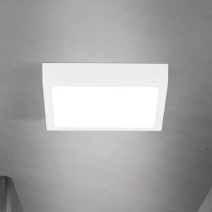 ORION LED stropní svítidlo Disc, bílé, délka 14 cm, kov, stmívatelný, Bílá / opál, Obývací pokoj / jídelna, Hliník, Moderní
