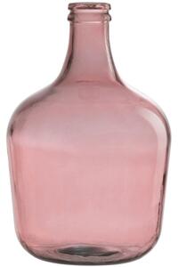 Růžová skleněná váza J-Line Sadona 42 cm