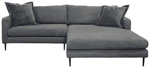 ROHOVÁ SEDAČKA, textil, barvy grafitu P & B - Sedací soupravy, Online Only