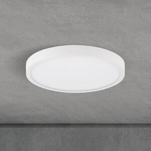 ORION LED stropní svítidlo Disc, bílé Ø 24 cm, kov/plast, stmívatelný, Bílá / opál, Obývací pokoj / jídelna, Hliník, Moderní