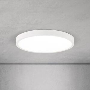 ORION LED stropní svítidlo Disc, bílé Ø 28 cm, kov/plast, stmívatelný, Bílá / opál, Obývací pokoj / jídelna, Hliník, Moderní