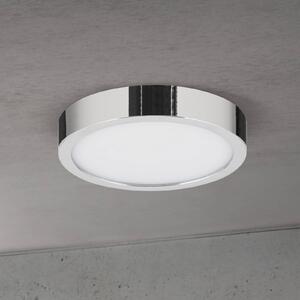 ORION LED stropní svítidlo Disc, chromová barva, Ø 14 cm, kov, stmívatelný, Chrom / stříbro, Obývací pokoj / jídelna, Hliník, Moderní