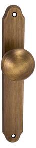 Dveřní koule MP Alt Wien na štítku (OGS) - KO koule/OGS (bronz česaný mat)