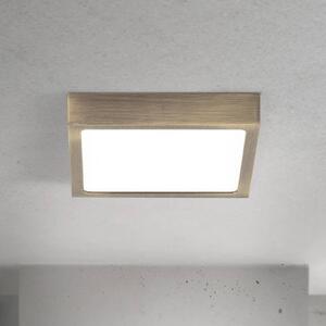 ORION LED stropní svítidlo Disc, antická mosazná barva, délka 14 cm,, stmívatelný, Bronz / starožitná mosaz, Obývací pokoj / jídelna, Hliník, Moderní