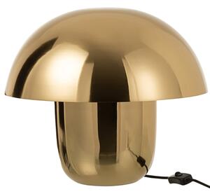 Zlatá kovová stolní lampa J-line Mushroom S