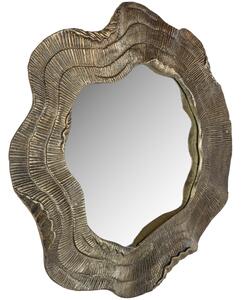 Zlaté kovové závěsné zrcadlo Richmond Elia 90 cm