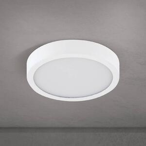 ORION LED stropní svítidlo Disc, bílé Ø 14 cm, kov/plast, stmívatelný, Bílá / opál, Obývací pokoj / jídelna, Hliník, Moderní